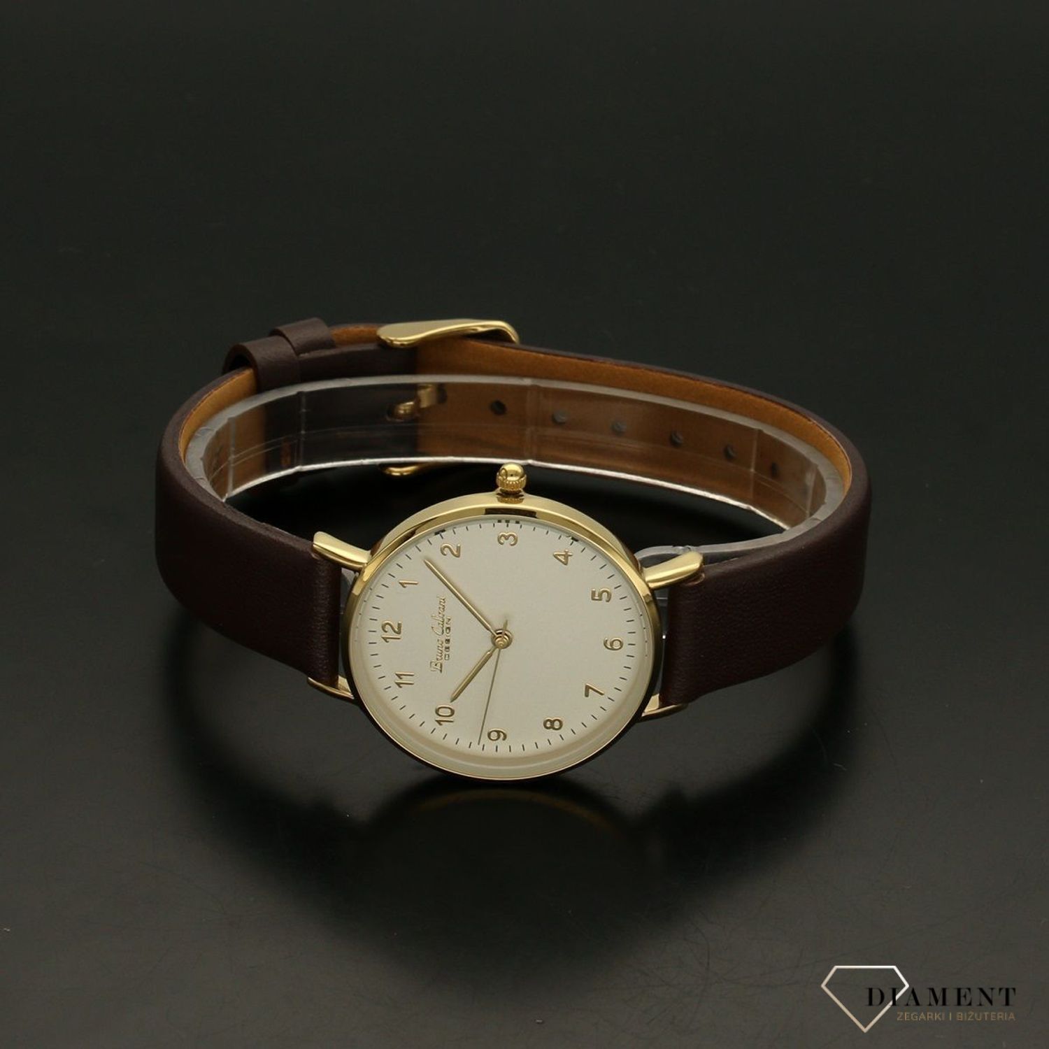 Zegarek damski Bruno Calvani BC90010 złoty brązowy pasek (1).jpg